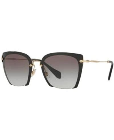 miu miu 52rs black|Miu Miu MU 52RS 52 Grey Gradient & Black Sunglasses.